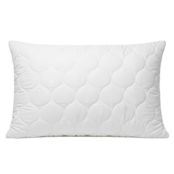 PODUSZKA 50x70 BIAŁA PIKOWANA KWIATY