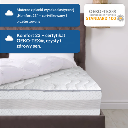 MATERAC PIANKOWY BECOM 120x200x23 cm H3