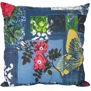 PODUSZKA DEKORACYJNA 40x40 cm NUTY KWIATY ART