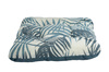 PODUSZKA 38x38x8 cm NA SIEDZISKO NIEBIESKA LISTKI PALMY