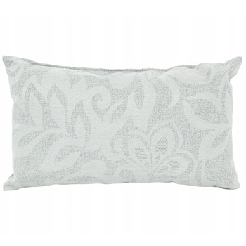 PODUSZKA DEKORACYJNA 25x40 cm SREBRNA WZORY
