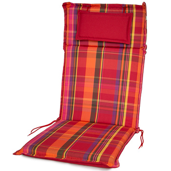 PODUSZKA OGRODOWA Z WYSOKIM OPARCIEM 118x47x7 cm PREMIUM