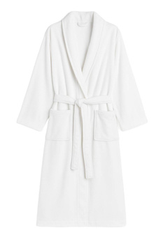 SZLAFROK BIAŁY FROTTE L